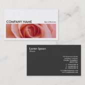 Lang Afbeelding 058 - Roze Roos Visitekaartje (Voorkant / Achterkant)