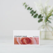 Lang Afbeelding 058 - Roze Roos Visitekaartje (Staand voorkant)