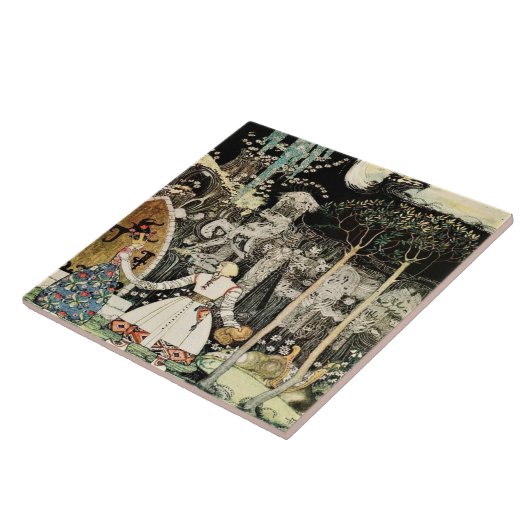 Lang afscheid sprookje Kay Nielson Tegeltje (Zijkant)