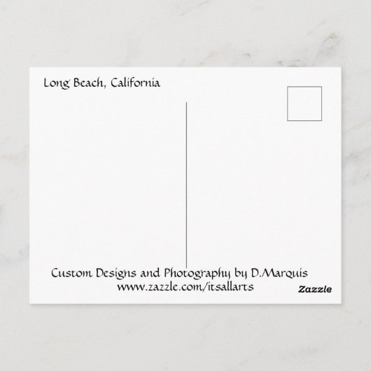 LANG BEACH #2 BRIEFKAART (Achterkant)