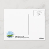 Lang beach vuurtoren Briefkaart! Briefkaart (Achterkant)