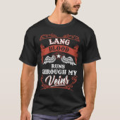 Lang bloed loopt door m'n familie kerstmis t-shirt (Voorkant)