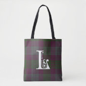 Lang Clan Tartan Monogram Tote Bag (Voorkant)