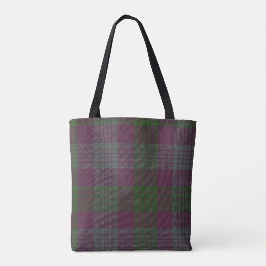 Lang Clan Tartan Monogram Tote Bag (Achterkant)