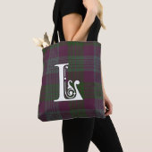 Lang Clan Tartan Monogram Tote Bag (Dichtbij)