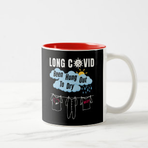 LANG COVID - Te Droog Gespannen Tweekleurige Koffiemok