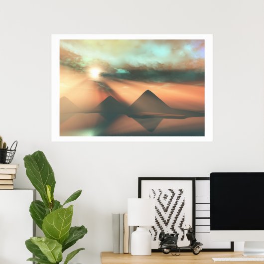 LANG DE NILE-AFDRUKKING POSTER (Thuiskantoor)