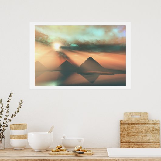 LANG DE NILE-AFDRUKKING POSTER (Keuken)