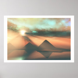 LANG DE NILE-AFDRUKKING POSTER