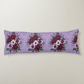 Lang decoratief kussen boeket viooltjes (Achterkant)