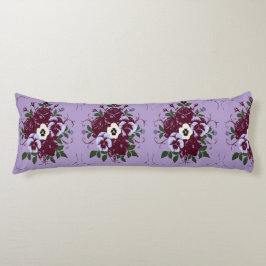 Lang decoratief kussen boeket viooltjes