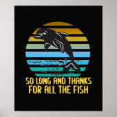Lang en Bedankt voor de grappige viswetenschap Poster (Voorkant)
