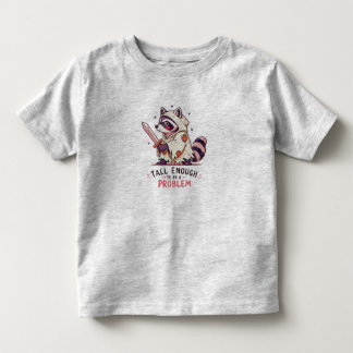 Lang genoeg om een probleem te zijn Funny Wasbeer Kinder Shirts