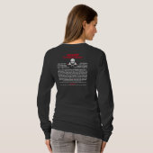 Lang gestroomlijnd Shirt - JACKASS, Martini (Achterkant volledig)