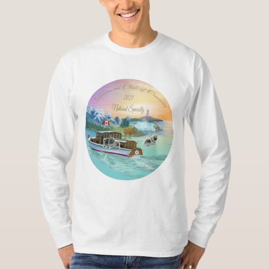 Lang gestroomlijnd T-shirt - met KCC National Logo (Voorkant)