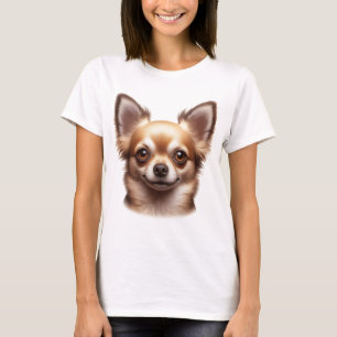 Lang haar Chihuahua hond T-shirt