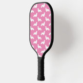 Lang Haar Dachshund Liefdevolle Pickleball Pink Paddle (Links)