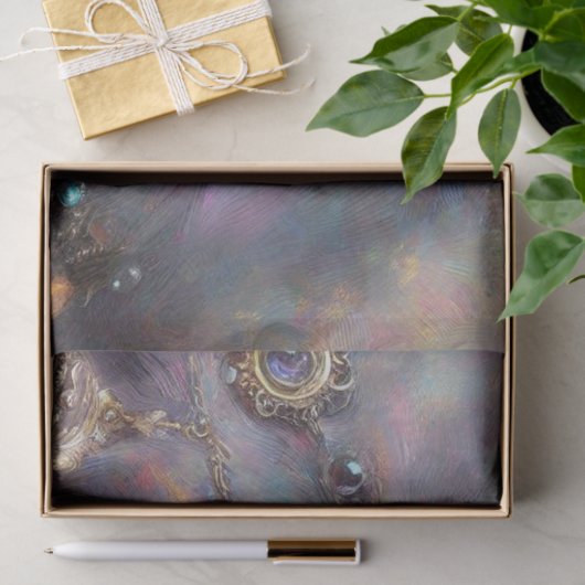 Lang Haar Grijs Nebelung Kat Kat Decoupage Tissuepapier (Geschenk)