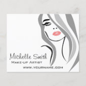 Lang haar kapper visagist branding flyer (Voorkant)