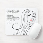 Lang haar kapper visagist  branding muismat (Met muis)