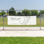 Lang haar kapper visagist  branding spandoek (Insitu)