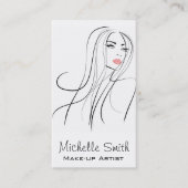 Lang haar kapper visagist  branding visitekaartje (Voorkant)