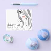 Lang haar kapster make-up artiest branding flyer (Enkel)