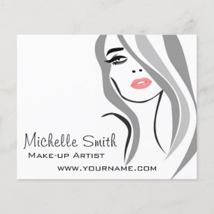 Lang haar kapster make-up artiest  branding flyer