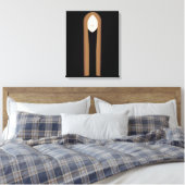 Lang haar kunst | Minimalistische moderne portret Canvas Afdruk (Insitu (Slaapkamer))