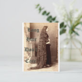 Lang haar, maakt niet uit briefkaart (Staand voorkant)