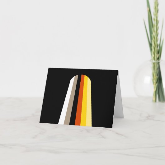 Lang Haar Pride Vlag Bedankkaart (Voorkant)