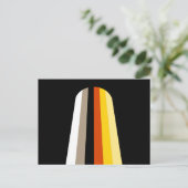 Lang Haar Pride Vlag Briefkaart (Staand voorkant)