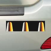 Lang Haar Pride Vlag Bumpersticker (Op auto)