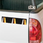 Lang Haar Pride Vlag Bumpersticker (Op Truck)