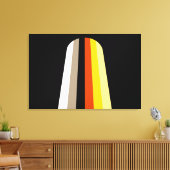 Lang Haar Pride Vlag Canvas Afdruk (Insitu (Woonkamer))