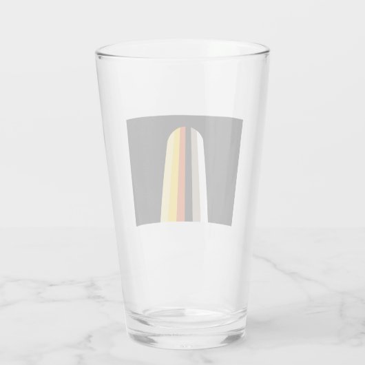 Lang Haar Pride Vlag Glas (Achterkant)