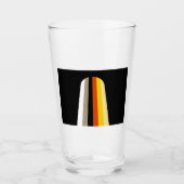 Lang Haar Pride Vlag Glas (Voorkant)