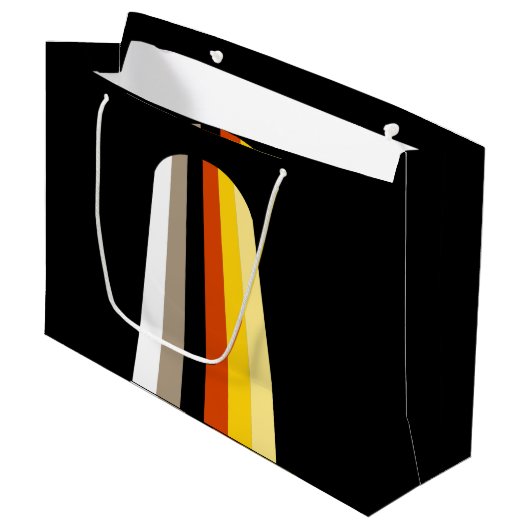 Lang Haar Pride Vlag Groot Cadeauzakje (Voorkant Gekanteld)