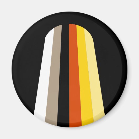 Lang Haar Pride Vlag Magneet (Voorkant)
