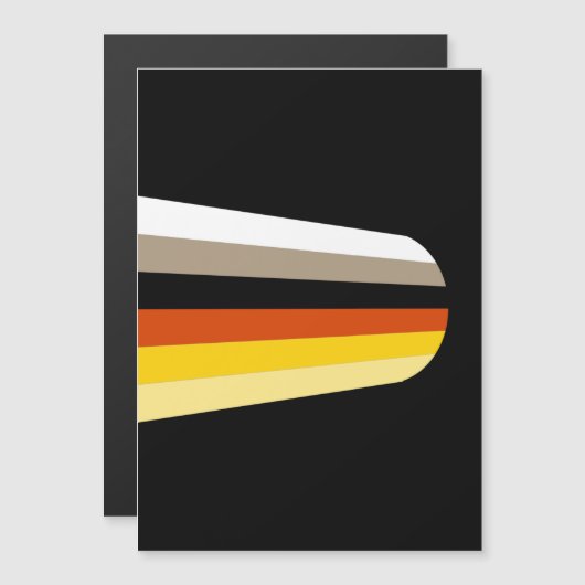 Lang Haar Pride Vlag Magnetische Uitnodiging (Voorkant / Achterkant)