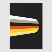 Lang Haar Pride Vlag Magnetische Uitnodiging (Voorkant)