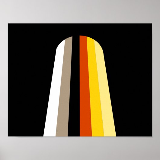 Lang Haar Pride Vlag Poster (Voorkant)