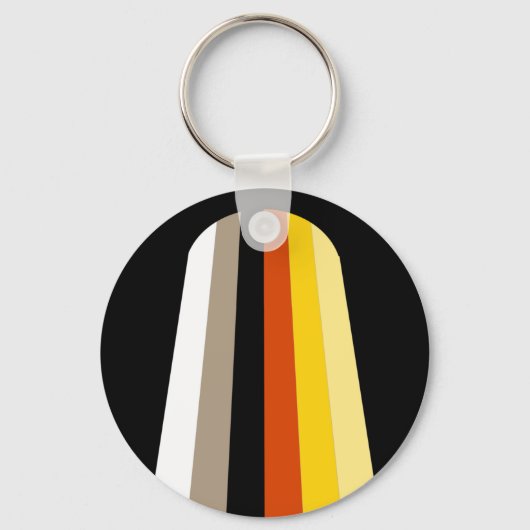 Lang Haar Pride Vlag Sleutelhanger (Voorkant)