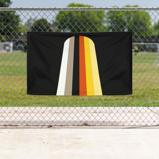 Lang Haar Pride Vlag Spandoek (Insitu)