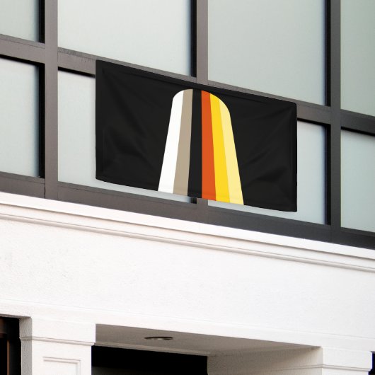 Lang Haar Pride Vlag Spandoek (Buitenkant Gebouw)