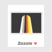 Lang Haar Pride Vlag Sticker (Vel)