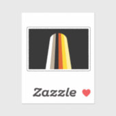 Lang Haar Pride Vlag Sticker (Vel)