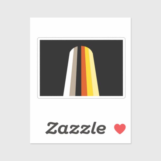 Lang Haar Pride Vlag Sticker (Vel)