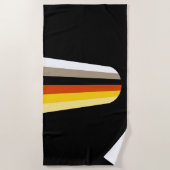 Lang Haar Pride Vlag Strandlaken (Voorkant)