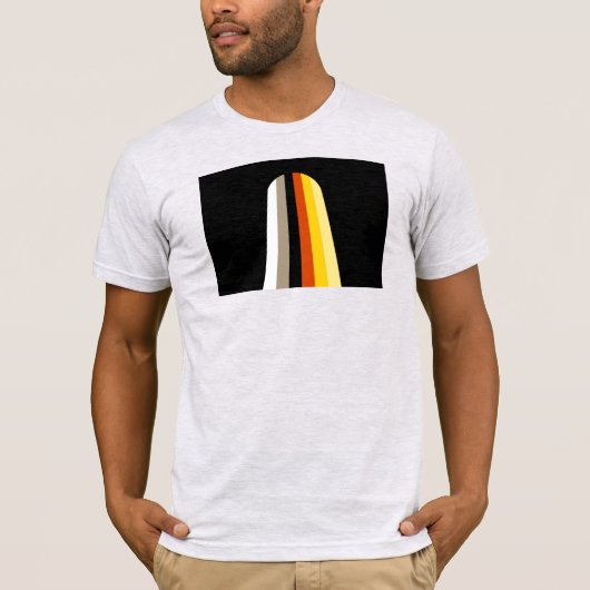 Lang Haar Pride Vlag T-shirt (Voorkant)
